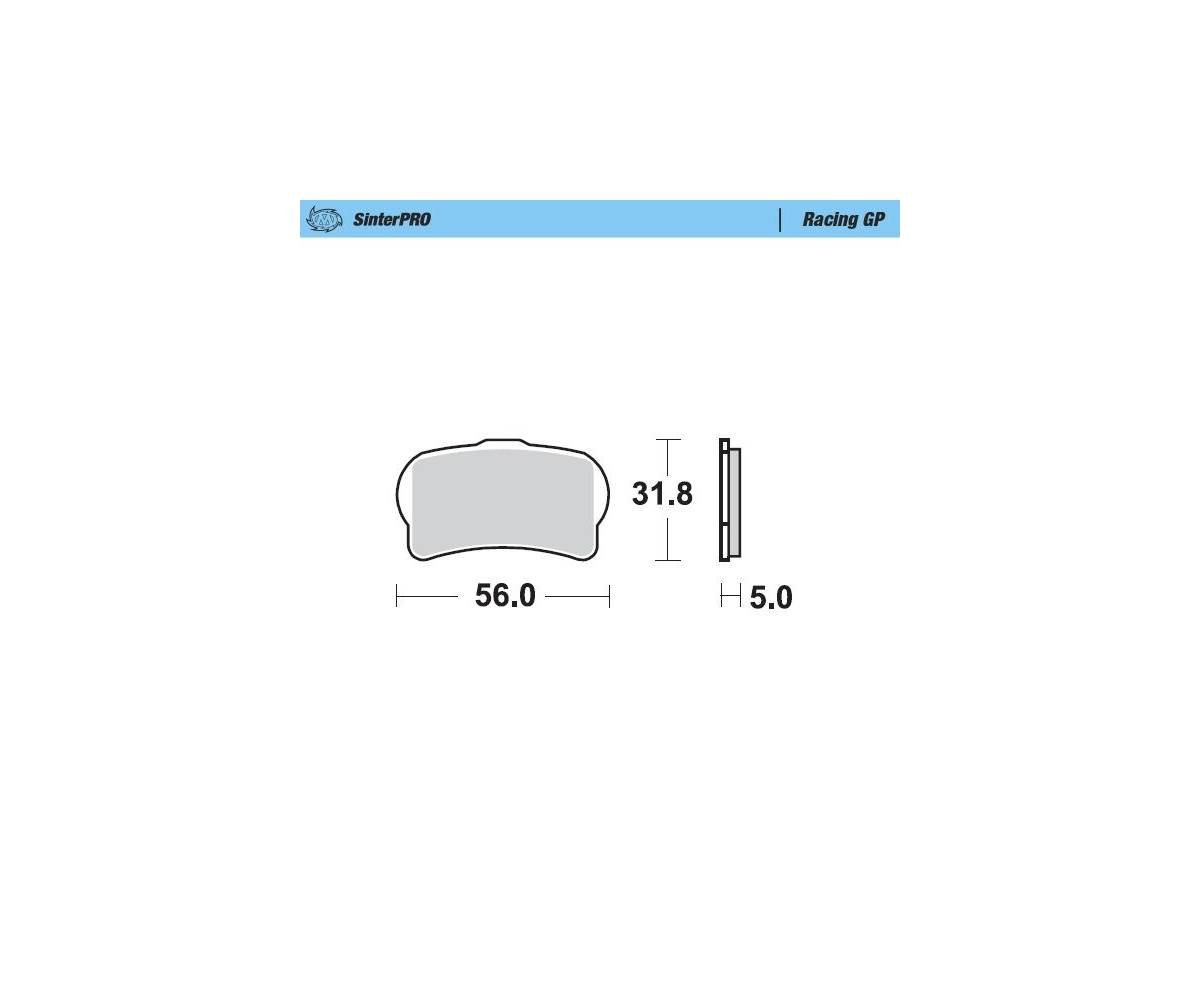 Motomaster sinter bremseklodser til Off Road - Racing GP