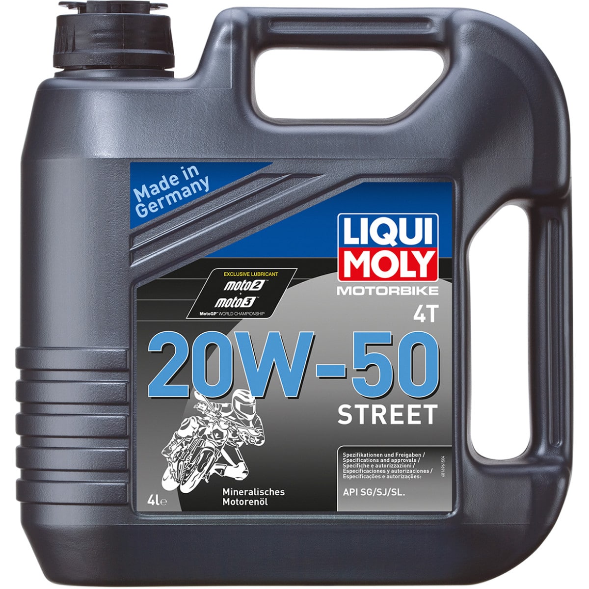 Motorcykelolie 20W50 Mineralsk - Liqui Moly Street - 4L - Pitboxen.dk