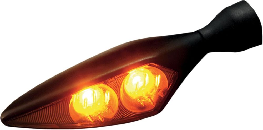 RHOMBUS DARK, LED BLINK, SORT – (front højre/bag højre) - Pitboxen.dk