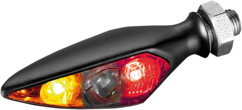 RHOMBUS S DF DARK – LED BLINK, BAG OG BREMSELYS, SORT (bag højre) - Pitboxen.dk