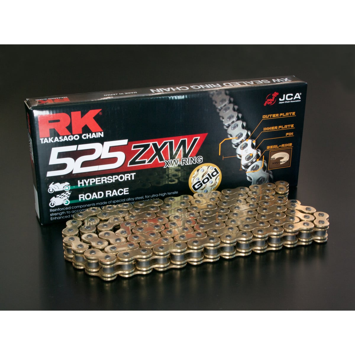 RK GB525ZXW - XW - ringskæde - Guld - Pitboxen.dk