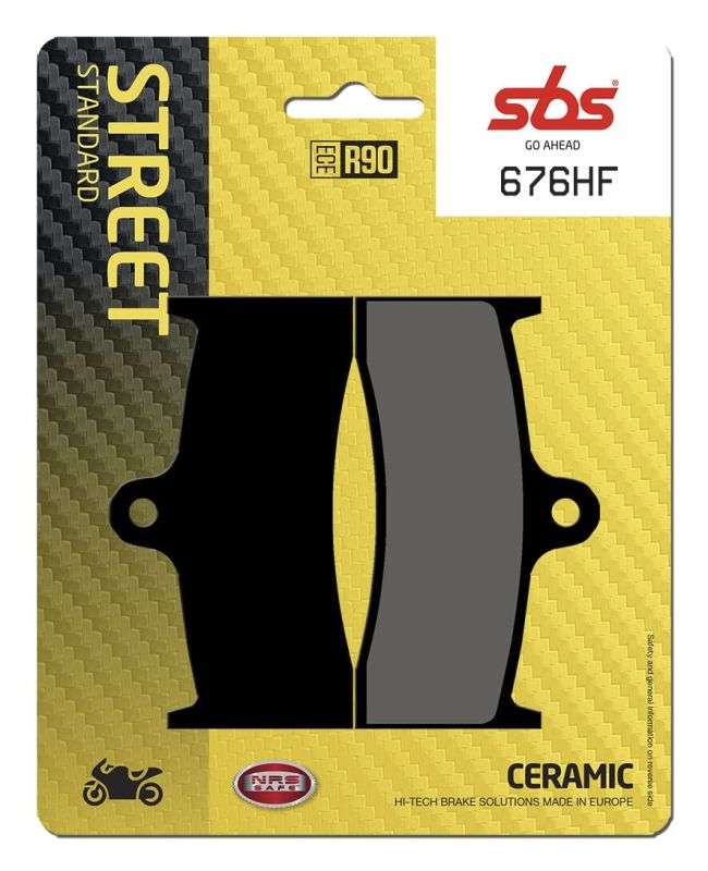 SBS 676HF bremseklodser – keramisk materiale til gade og touring - Pitboxen.dk