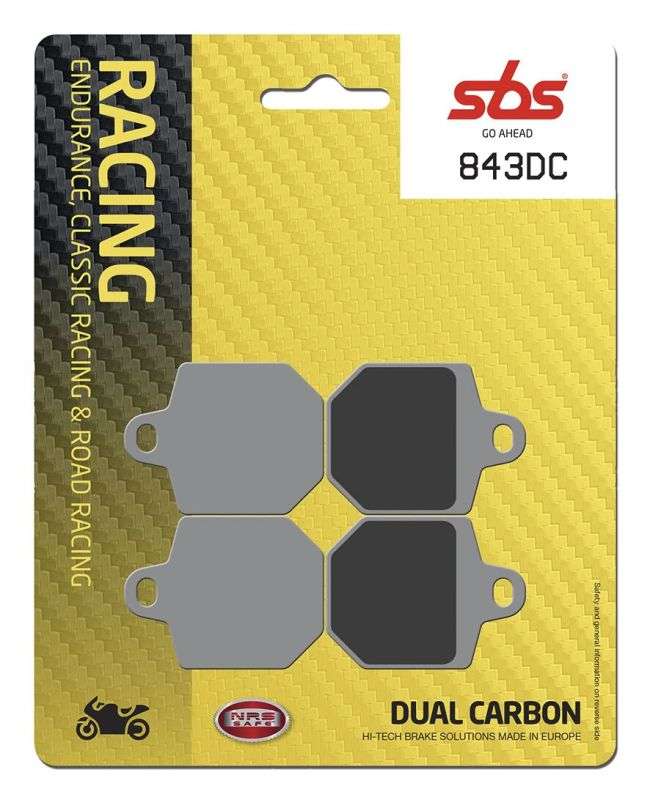 SBS 843DC bremseklodser Dual Carbon til landevejsracing - Pitboxen.dk