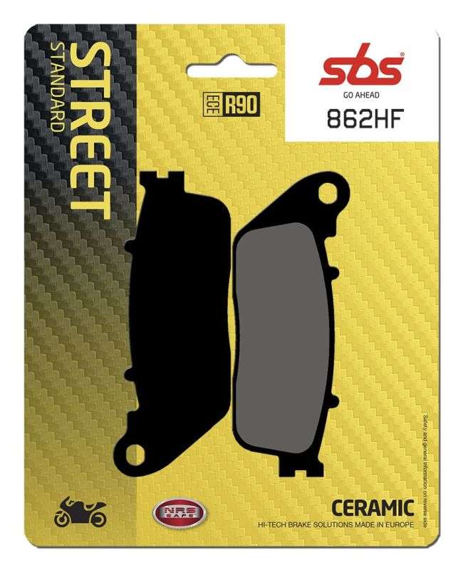 SBS 862HF bremseklodser – keramisk materiale til gade og touring - Pitboxen.dk