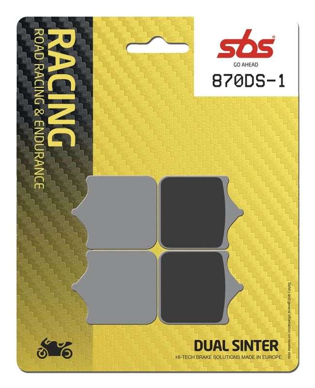 SBS 870DS - 1 Dual Sinter bremseklodser – Road Racing - Pitboxen.dk