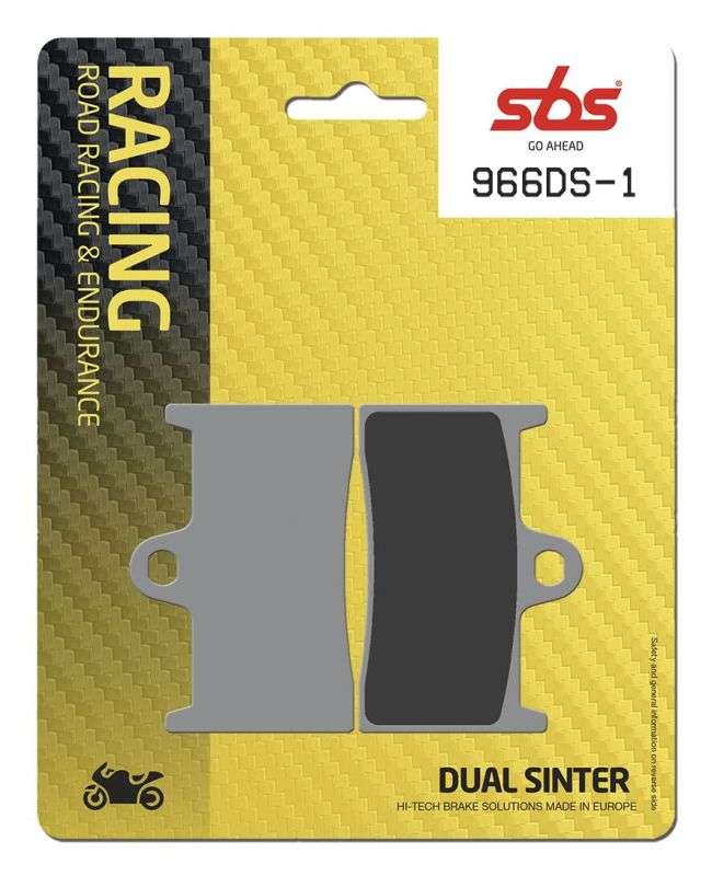 SBS 966DS - 1 Dual Sinter bremseklodser til Road Racing – For - Pitboxen.dk