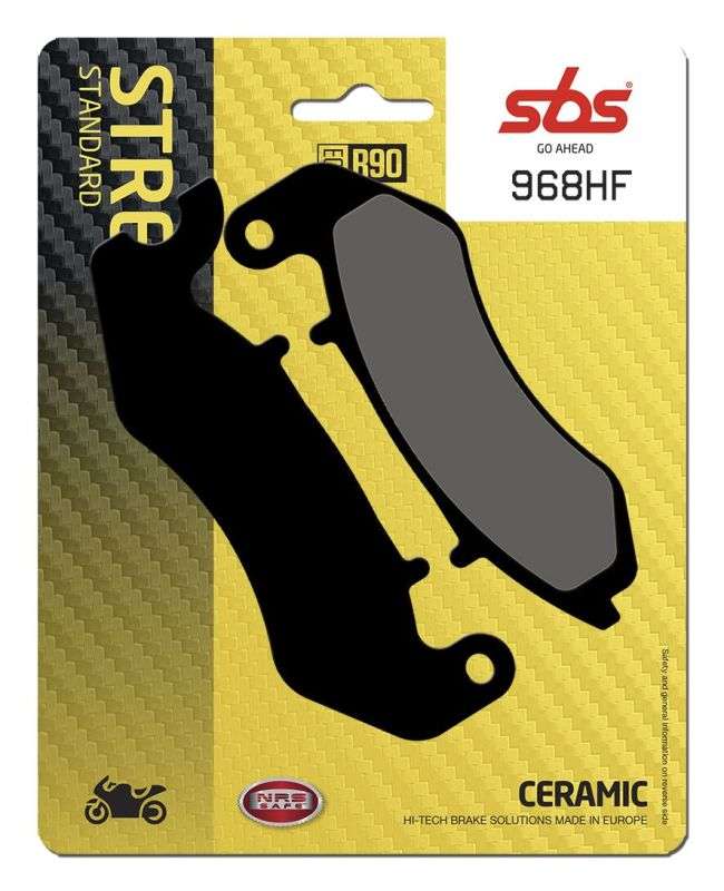 SBS 968HF bremseklodser – keramisk materiale til gade og touring - Pitboxen.dk