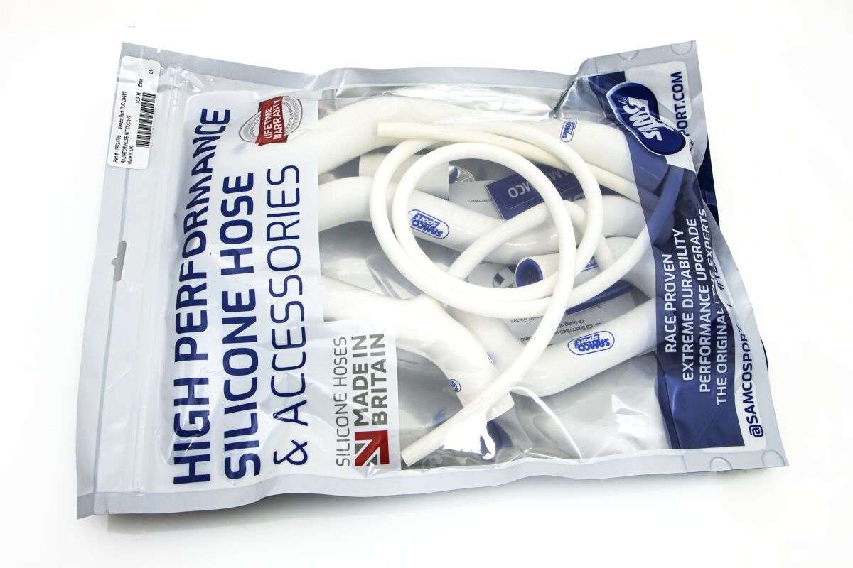 Silikone kølerslanger til Ducati 1200 Multistrada / 1260 Multistrada / 950 Multistrada - Hvid - Pitboxen.dk