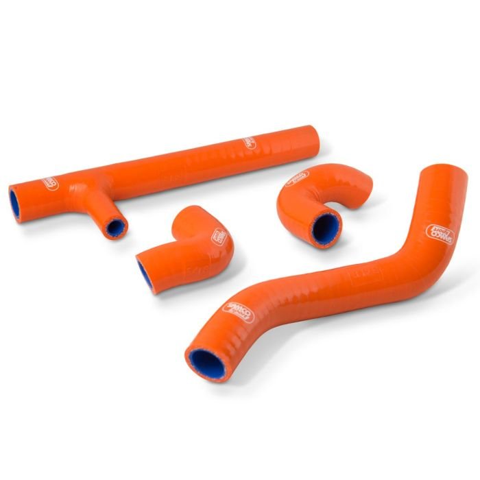 Silikone kølerslanger til Husqvarna FE350 / EXC - F250 / EXC - F350 (17 - 19) - Orange - Pitboxen.dk