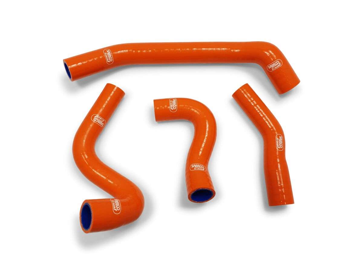 Silikone kølerslanger til KTM 390 Duke / 250 Duke (17 - 23) - Orange - Pitboxen.dk