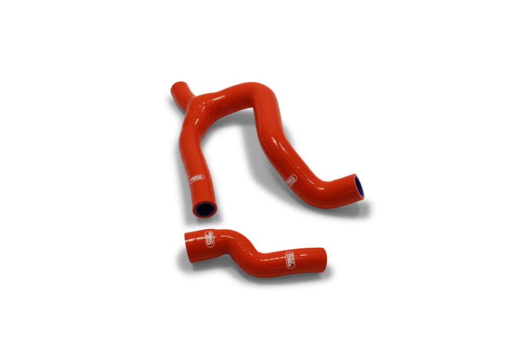 Silikone kølerslanger til KTM EC250F / Husvarna FE250 m.fl (Se vehicle fitment) - Orange - Pitboxen.dk