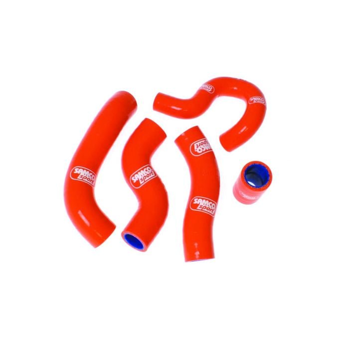 Silikone kølerslanger til KTM EXC450 / EXC500 m.fl (se vehicle fitment) - Orange - Pitboxen.dk