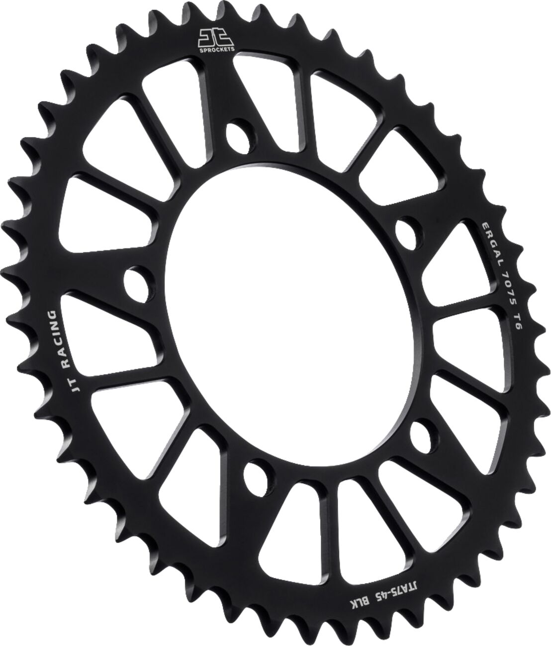 Sort alu bagkædehjul 45T 520 - JTA75.45BLK - JT Sprockets - Pitboxen.dk