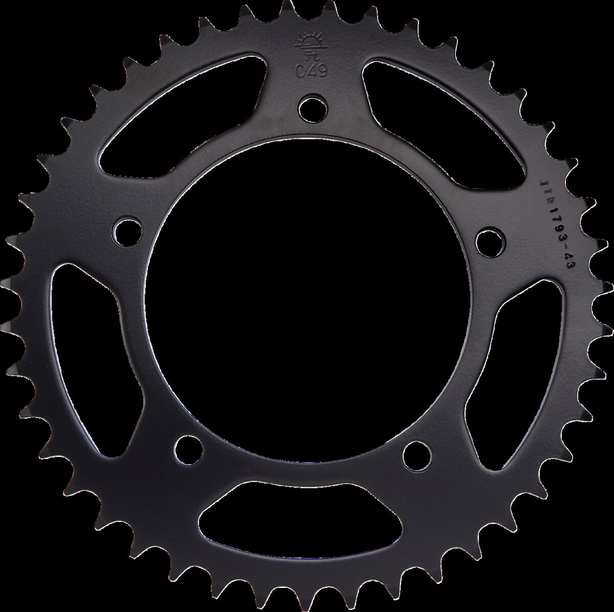 Sort stål bagkædehjul 43T 520 - JTR1793.43 - JT Sprockets - Pitboxen.dk