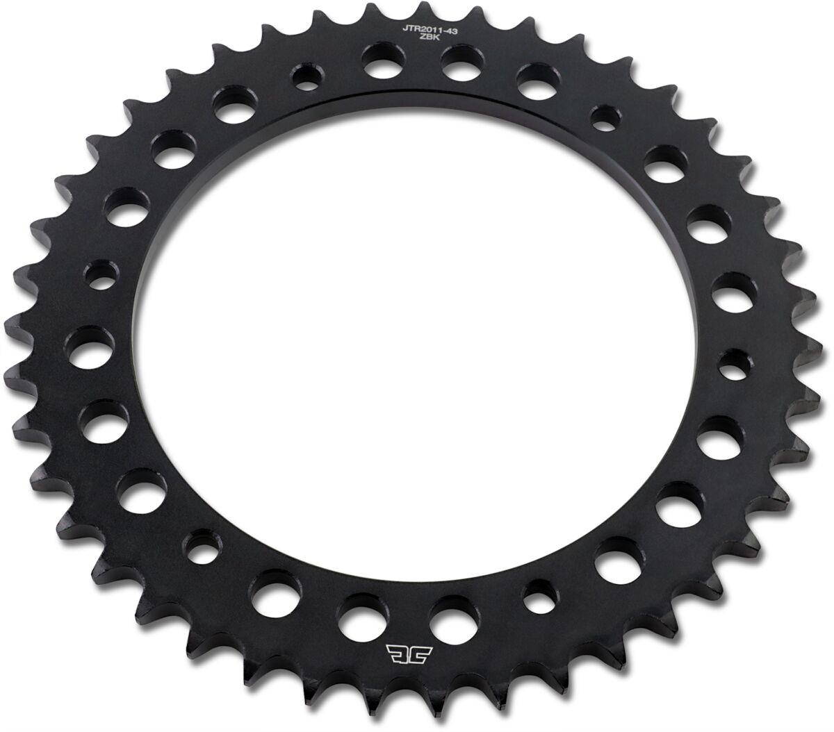 Sort stål bagkædehjul 43T 530 - JTR2011.43ZBK - JT Sprockets - Pitboxen.dk