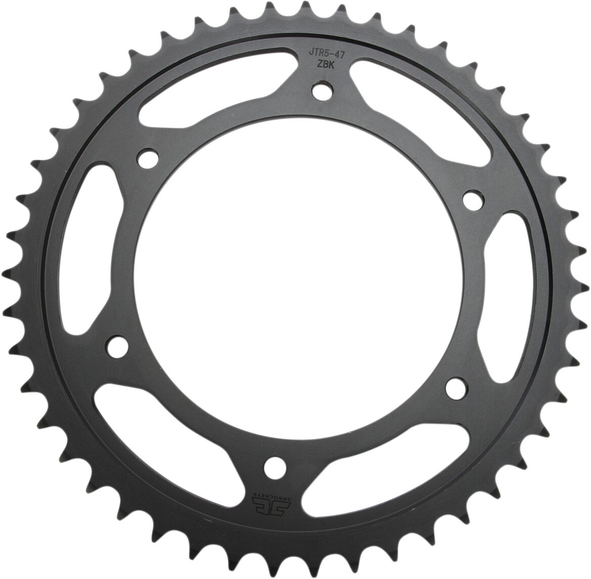 Sort stål bagkædehjul 47T 520 - JTR5.47ZBK - JT Sprockets - Pitboxen.dk