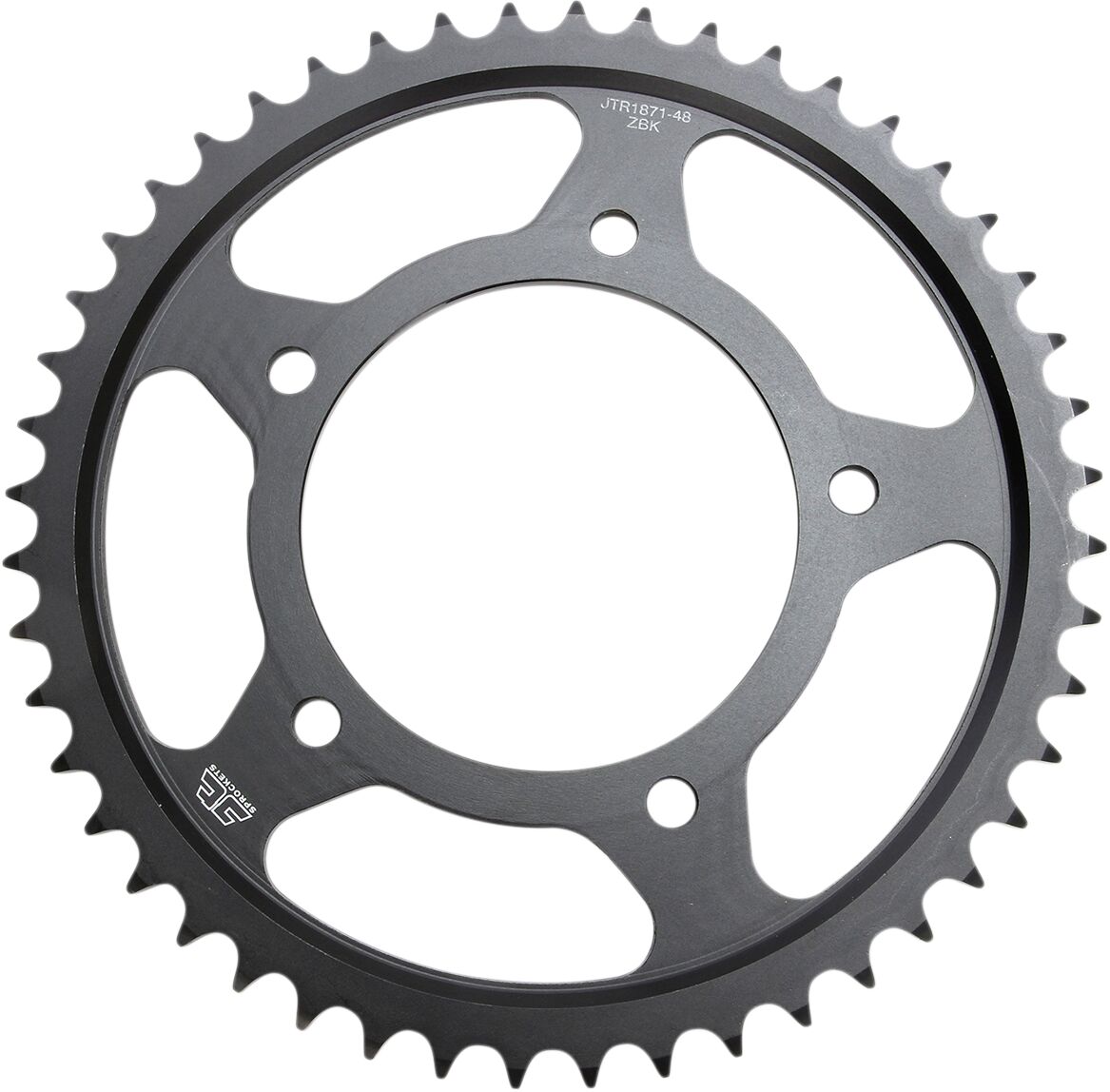 Sort stål bagkædehjul 48T 530 - JTR1871.48ZBK - JT Sprockets - Pitboxen.dk