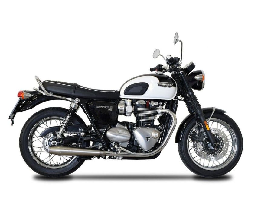 SPARK SINFONIA SLIP - ON LYDDÆMPER RUSTFRI TRIUMPH BONNEVILLE - Pitboxen.dk