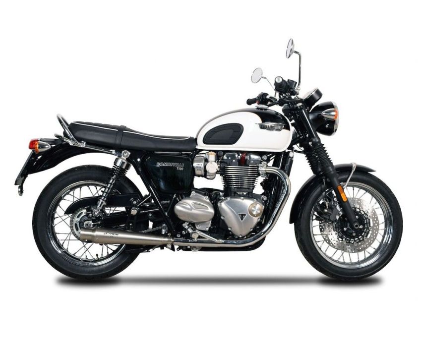 SPARK TRUMPET LYDDÆMPER RUSTFRI TRIUMPH BONNEVILLE - Pitboxen.dk