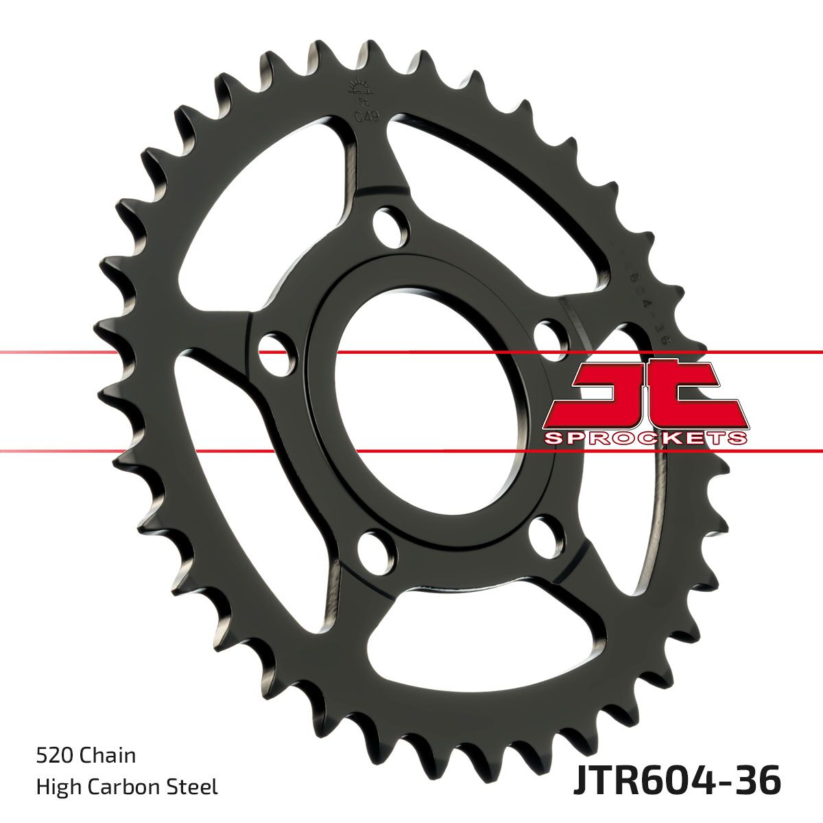 stål bagkædehjul 36T 520 - JTR604.36 - JT Sprockets - Pitboxen.dk