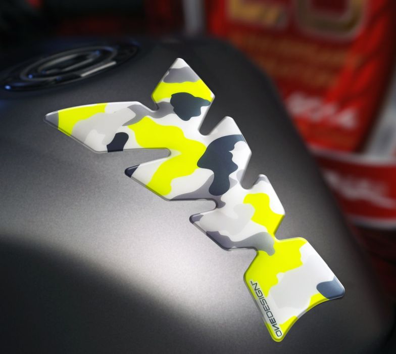 Tankpad - Camouflage - neon gul - Pitboxen.dk