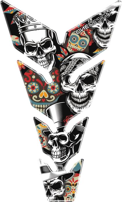 Tankpad "Max skulls 2" - Pitboxen.dk