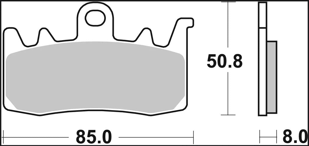 Triumph STREET TRIPLE 765 R 17 - 23 m.fl. bremseklodser, sinter LA - Brembo - Pitboxen.dk