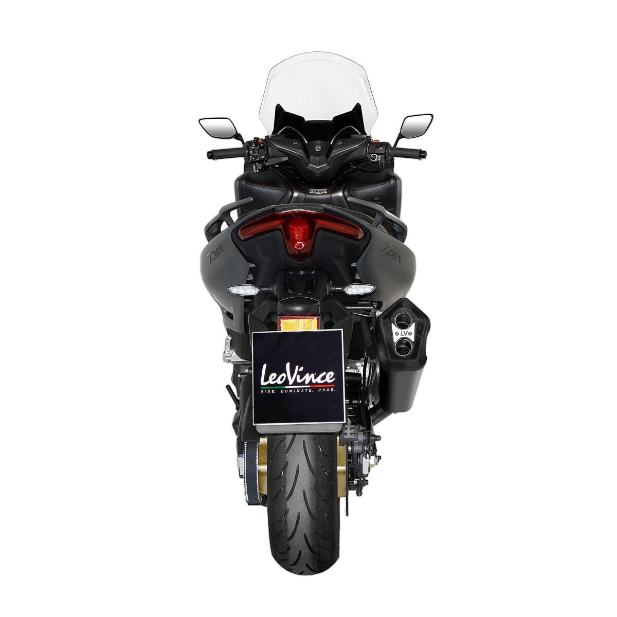 Yamaha T - Max 560 20 - 24 Full system - LeoVince LV - 12 Black - Pitboxen.dk