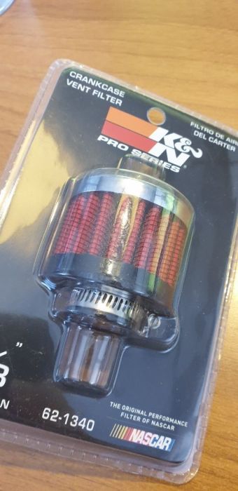 K&N Filter for Krumtapudluftning 5/8"