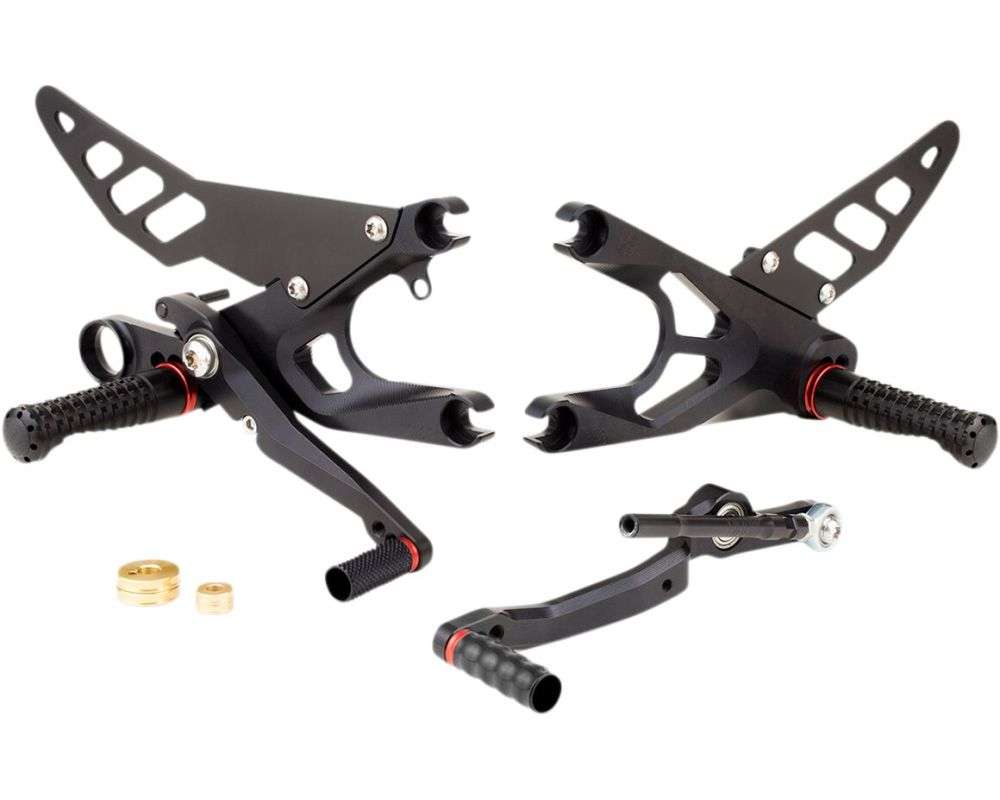 Gilles Tooling Rearset til Yamaha YZF-R6 2017-2020 - FACTOR-X sort