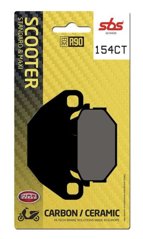 SBS 154CT bremseklodser - Carbon keramisk (Gade - scooter)