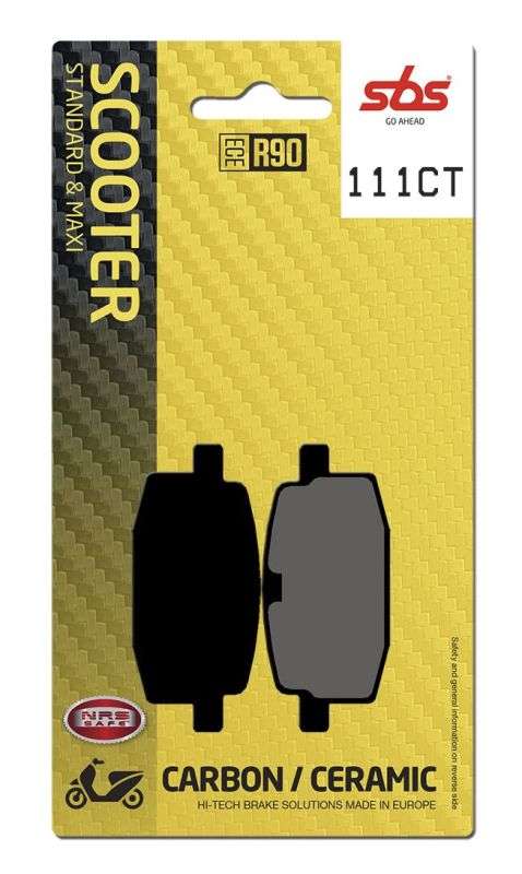 SBS 111CT bremseklodser - Carbon keramisk (Gade - scooter)