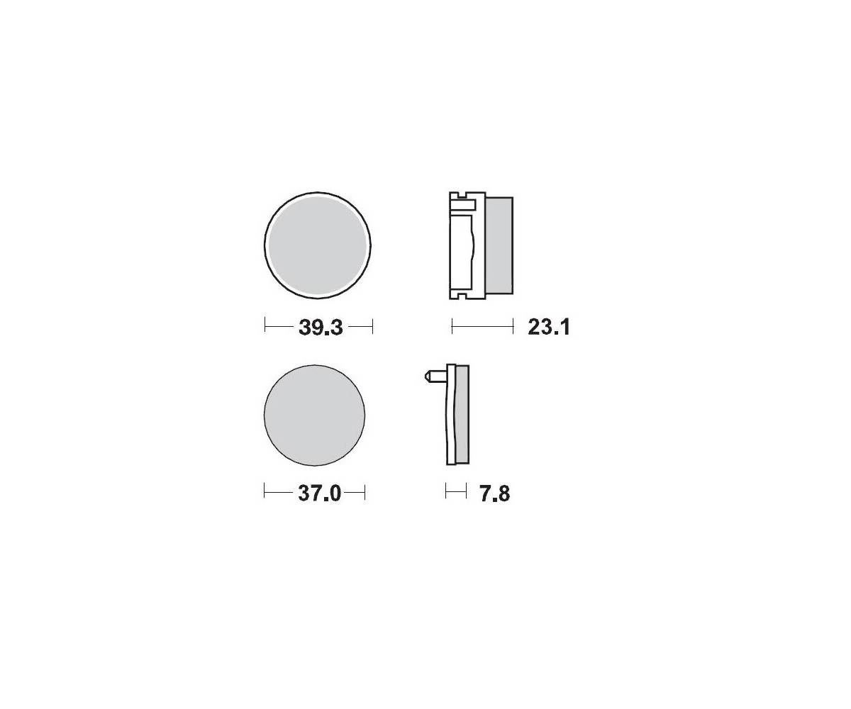 Motomaster bremseklodser til ATV - Sinter Pro Racing