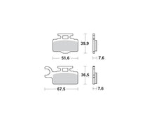 Motomaster sinter bremseklodser til Off Road - Racing GP