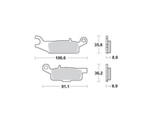 Motomaster bremseklodser til ATV - Sinter Pro Racing