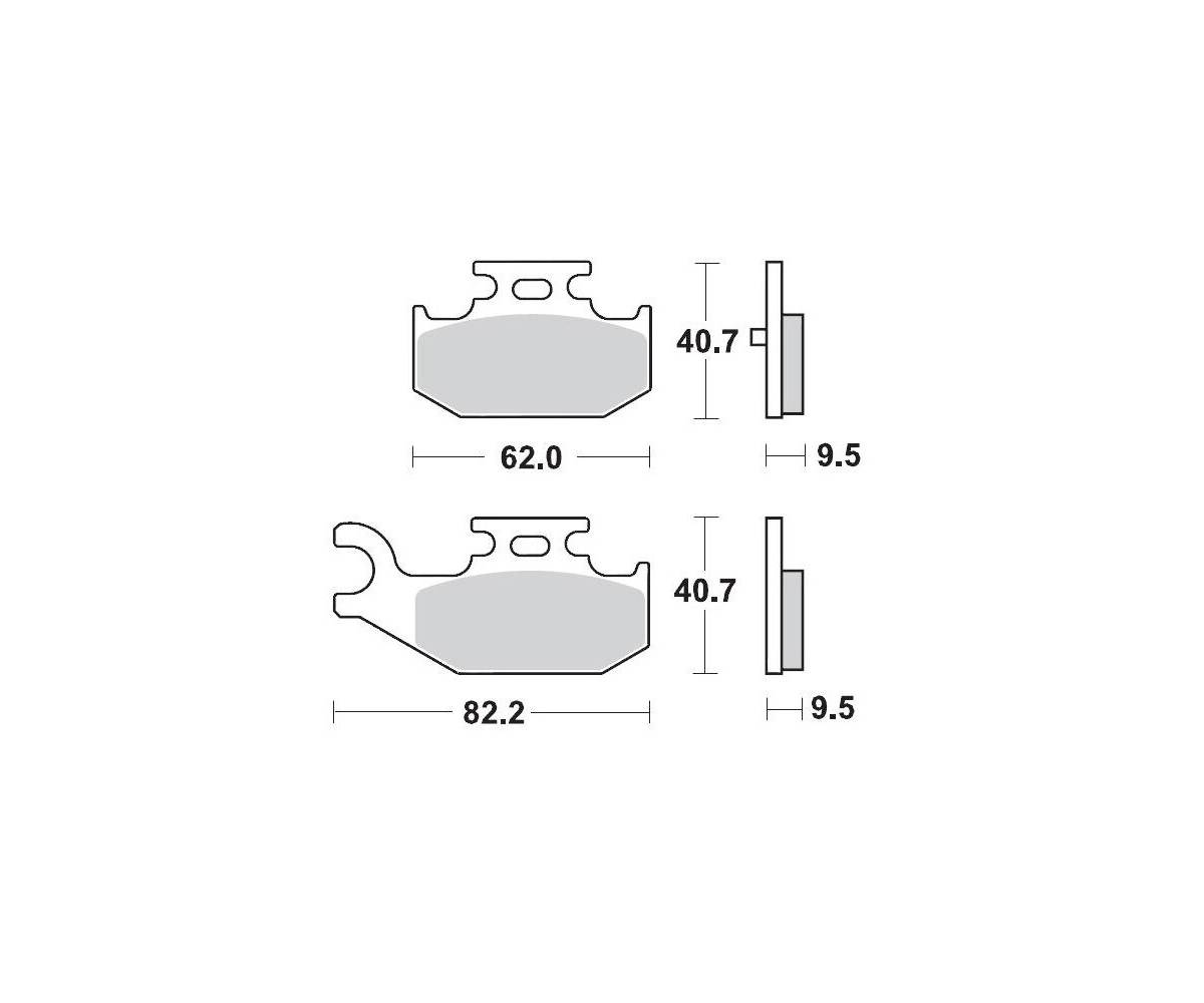 Motomaster bremseklodser til ATV - Sinter Pro Racing