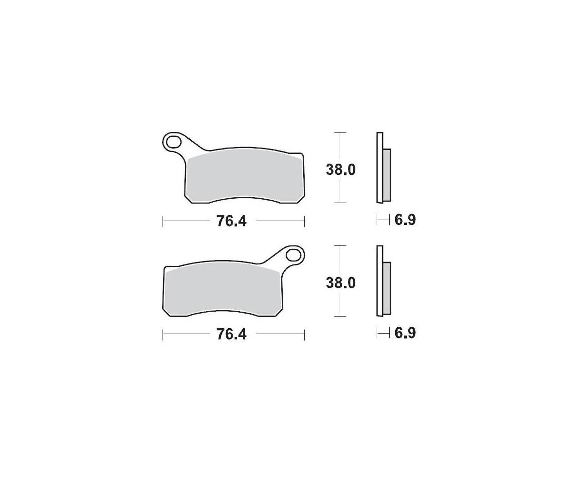 Motomaster bremseklodser til ATV - Sinter Pro Racing