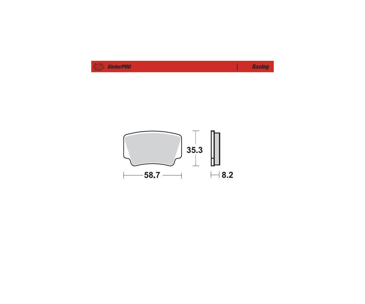 Motomaster bremseklodser til ATV - Sinter Pro Racing