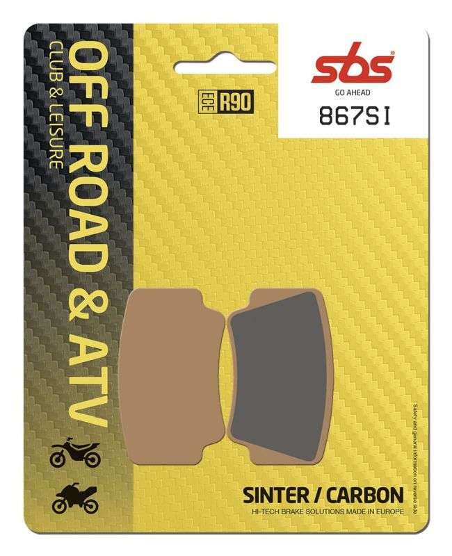 SBS 867SI bremseklodser - Sinter/carbon (Off-road)