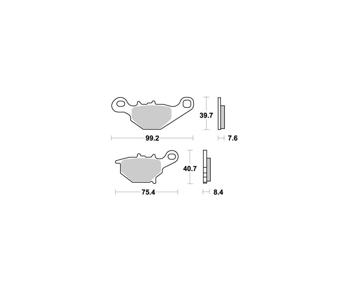 Motomaster bremseklodser til Off Road - Nitro