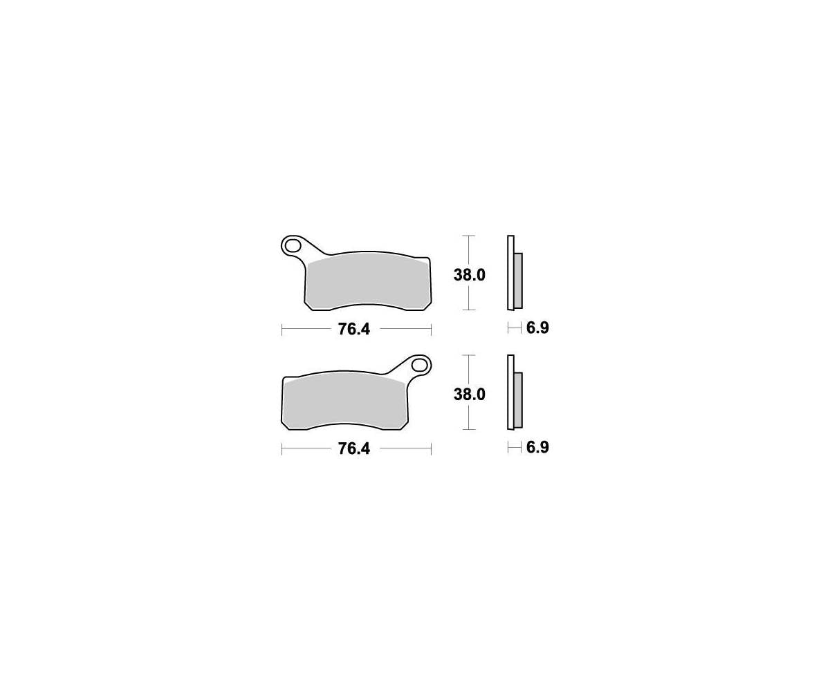 Motomaster bremseklodser til ATV  - Nitro