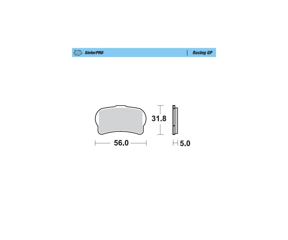 Motomaster sinter bremseklodser til Off Road - Racing GP