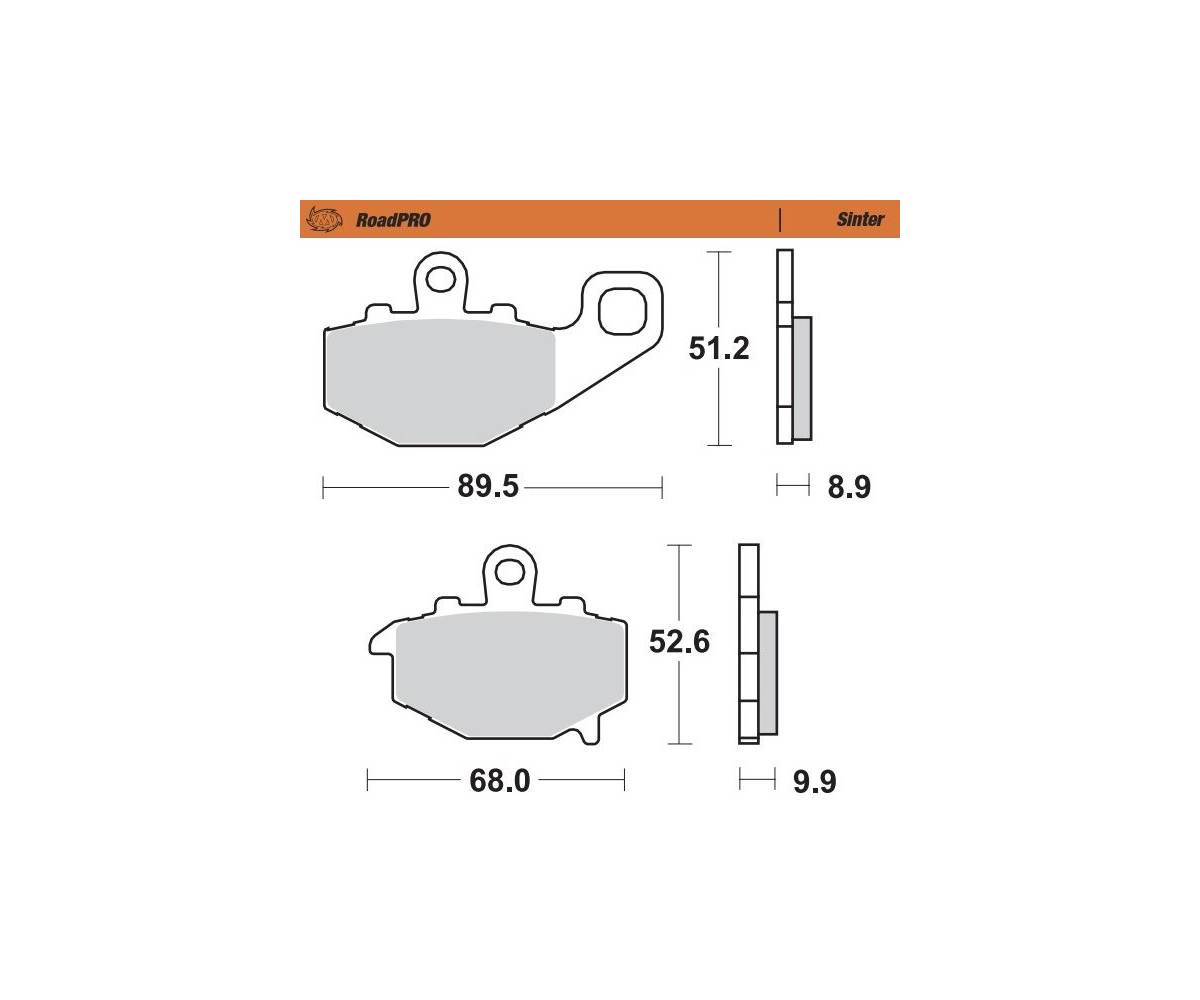 Bremseklodser til MC - Moto-Master Road Pro