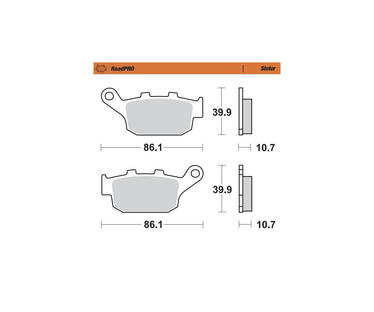 Bremseklodser til MC - Moto-Master Road Pro