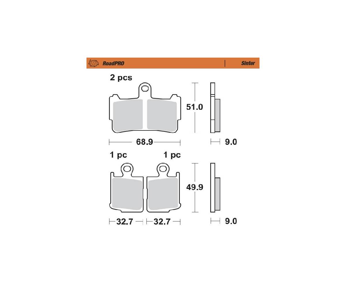 Bremseklodser til MC - Moto-Master Road Pro