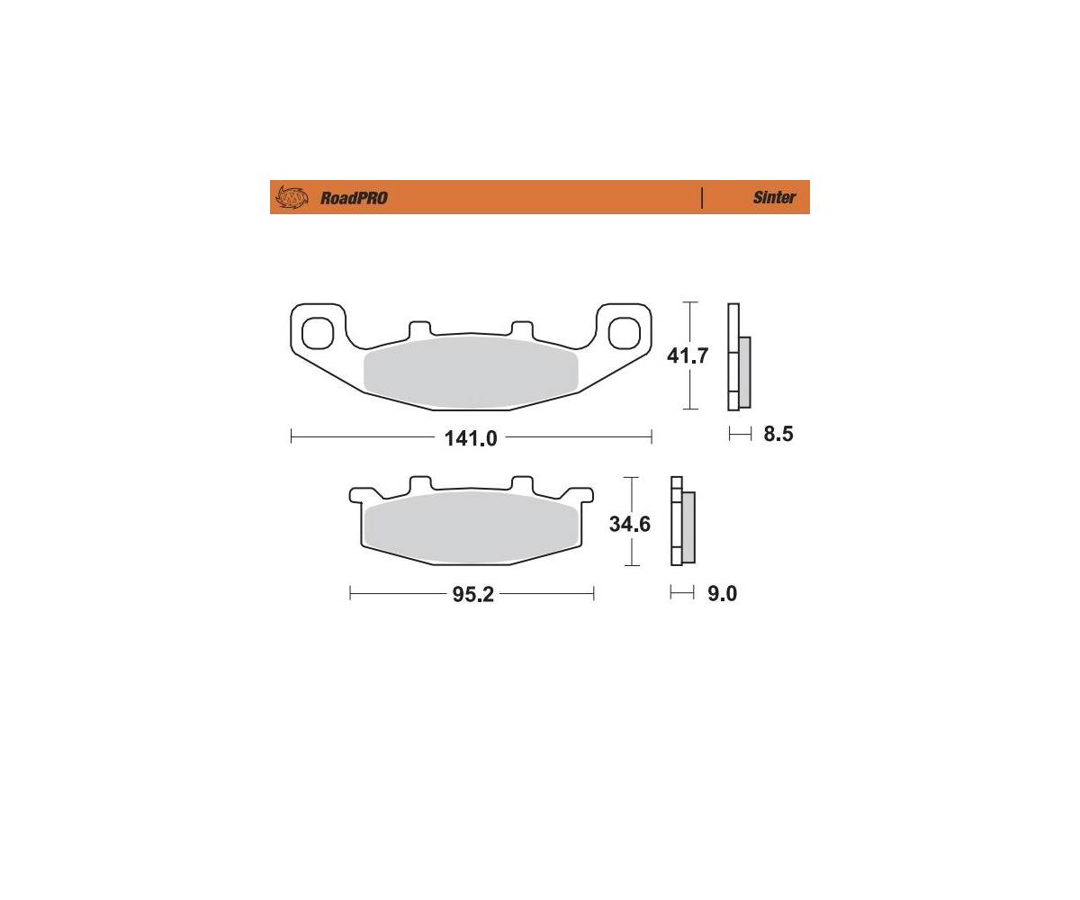 Bremseklodser til MC - Moto-Master Road Pro