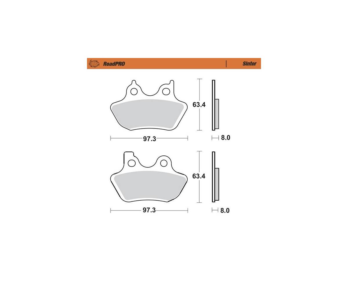 Bremseklodser til MC - Moto-Master Road Pro
