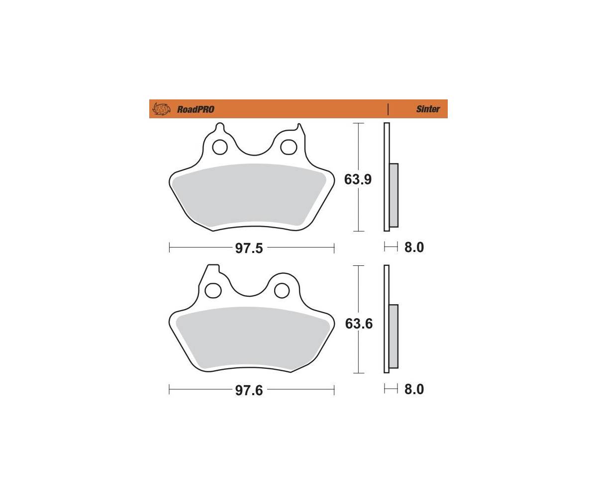 Bremseklodser til MC - Moto-Master Road Pro