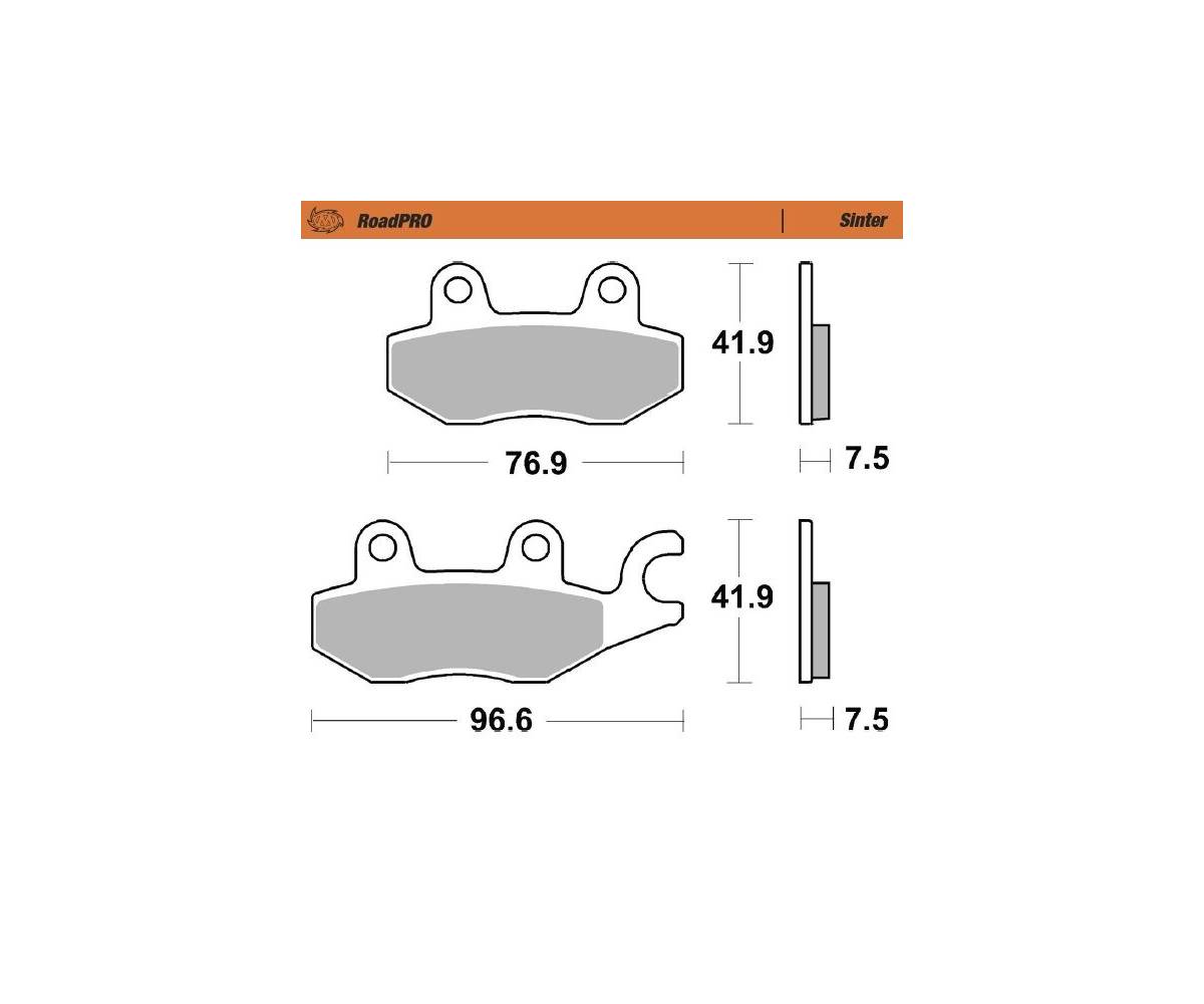 Moto-Master bremseklodser til mc - Sinter