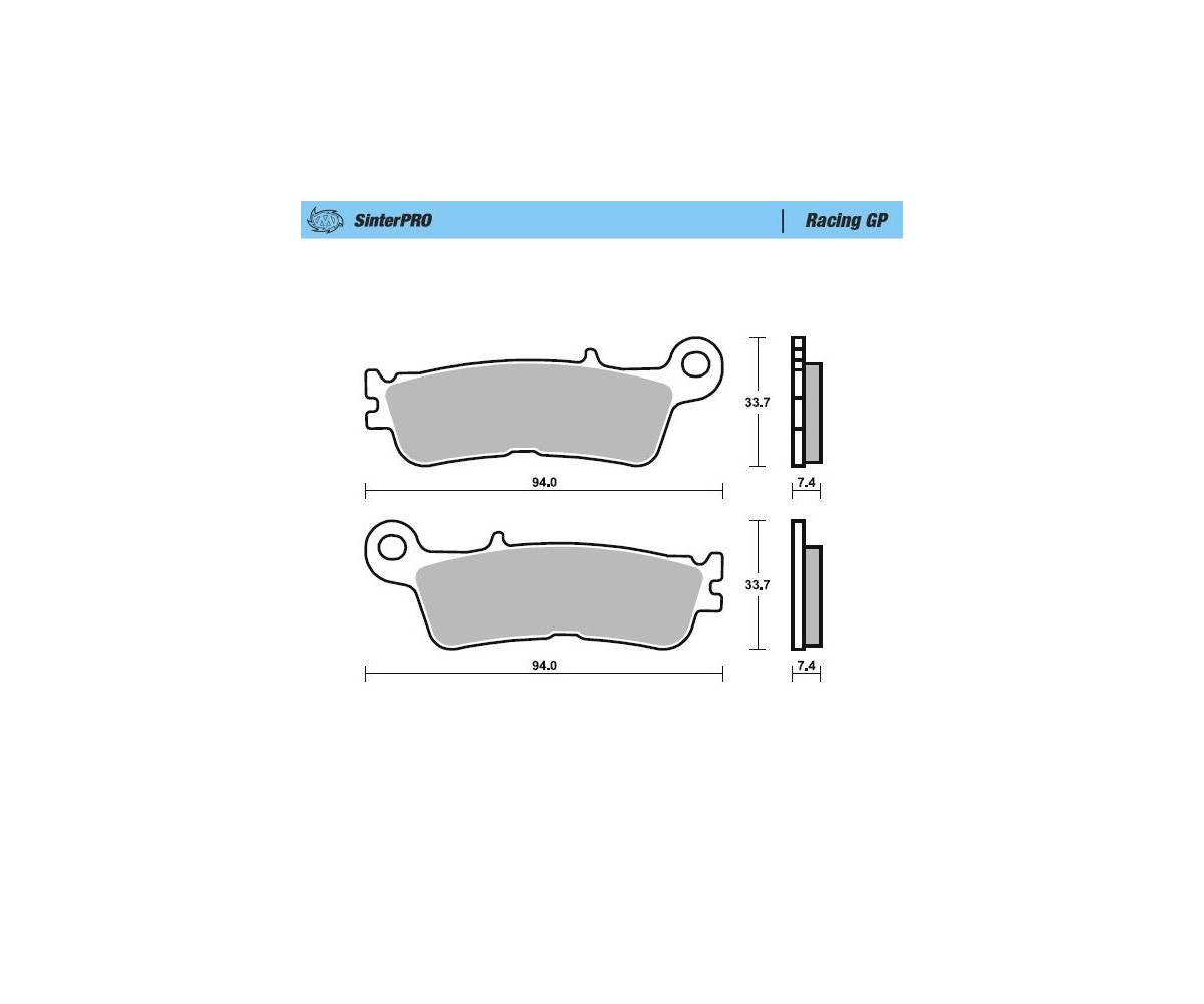 Moto-Master bremseklodser til mc - Sinter